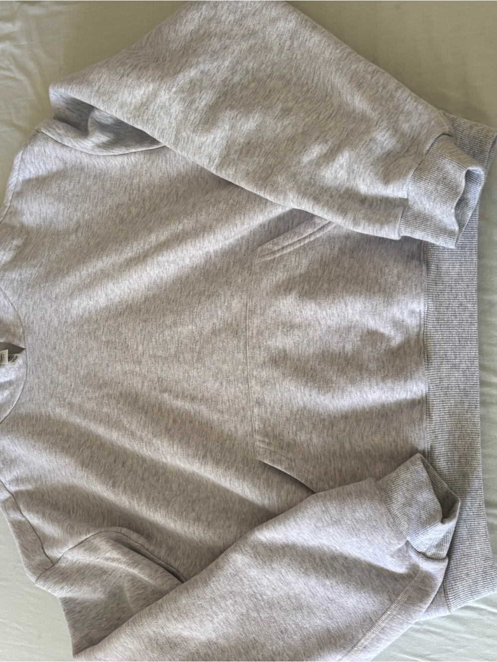 SKIMS Light Heather Gray Crew Sweatshirt